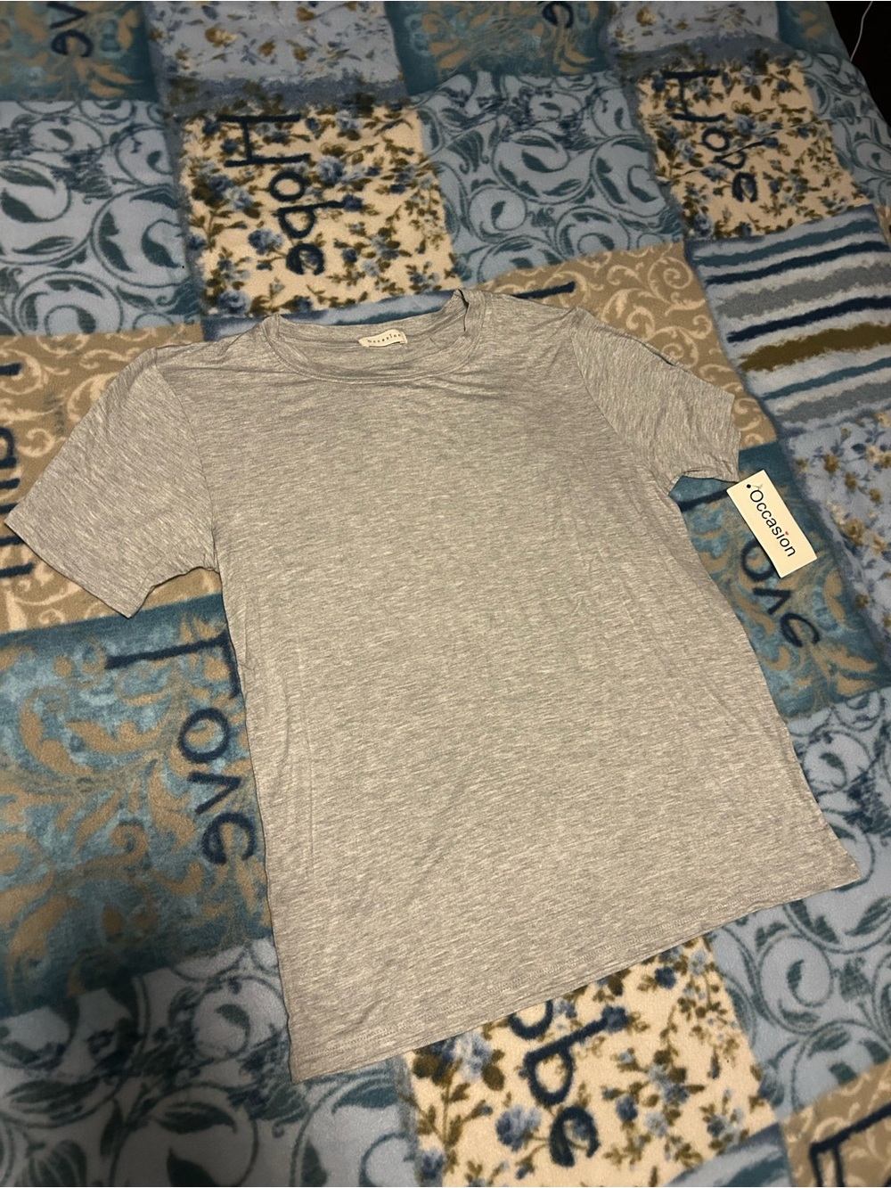Occasion Light Heather Gray Short Sleeve Crewneck Tee